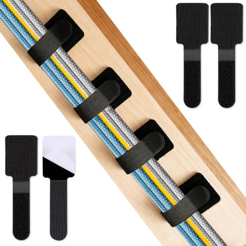 Phinus 50PCS Cord Management Under Desk, Adhesive Wi | Cable Managemen - Image 2