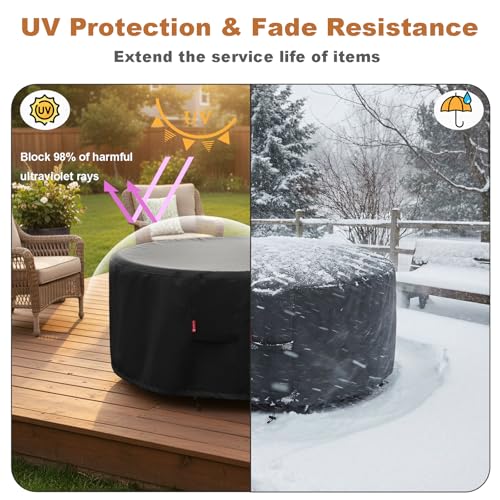 Fire Pit Cover for Solo Stove Bonfire/Ranger Surround 44"D x 24"H - Image 7