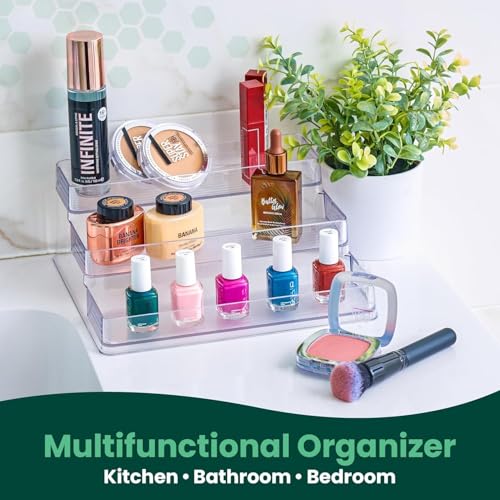 Oizeir Clear Acrylic 3-Tier Spice Rack, Cabinet Pantry Organizer - Image 6