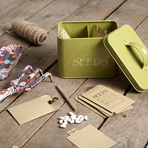 Katai Steel Seed Storage Box Organiser in Green. Compact - Image 3