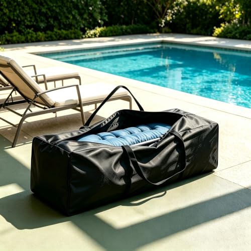 Extra Large Outdoor Cushion Storage Bags 68in Zippered - Image 3