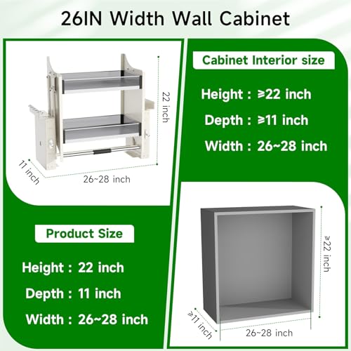 Pull Down Shelf for Kitchen Upper Cabinet,Heavy Duty Pull - Image 3