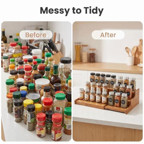 JinDoWin Expandable Spice Rack Organizer | Spice Racks & Pantry - Image 6
