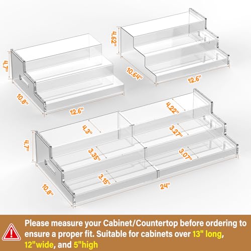 Expandable Can Organizer for Pantry, 3-Tier Adjustable Can - Image 7