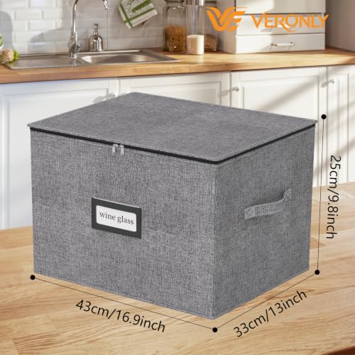 2 Pack Stemware and Glassware Storage Cases - Hard Shell - Image 3