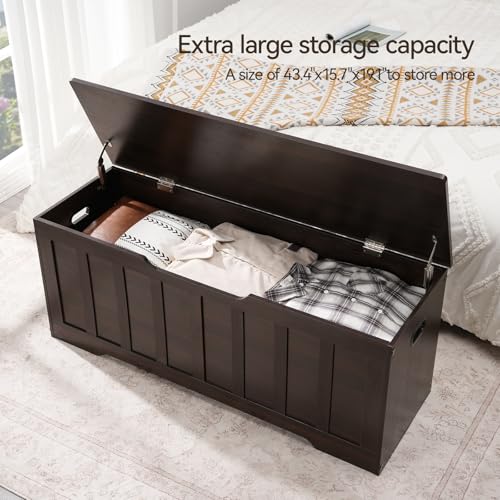 VANKILEY 47.2" Storage Chest Extra Large,Wooden Stor | All Products - Image 5