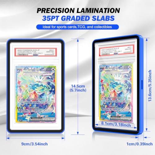 PSA Slab Protector,Magnetic Graded Card Case,10-Pack Multicolor - Image 3