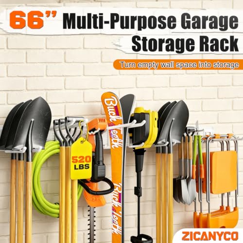 Garage Tool Organizer Wall Mount 99 inches with 18 | Home Organization - Image 3