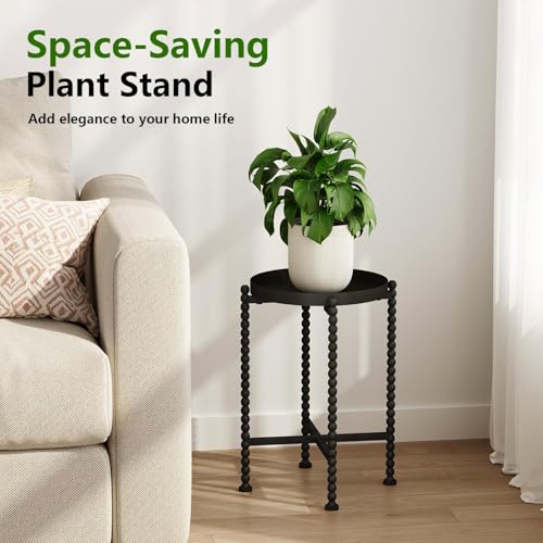 YINMIT Plant Stand Indoor Outdoor, Small Metal Plant Stand - Image 3