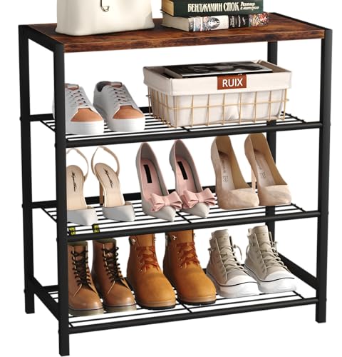Yusong Shoe Rack Organizer, 4 Tier Industrial Shoe S | All Products - Image 2