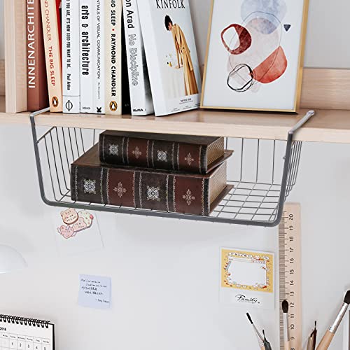 3 Pack Under Shelf Baskets, 15 x 10 x 5.5 Inch Slide - Image 6