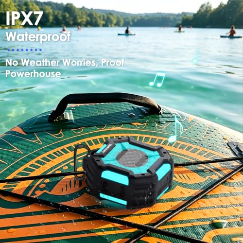 Shower Speaker Bluetooth 5.4, IPX7 Waterproof Portable Bluetooth - Image 3