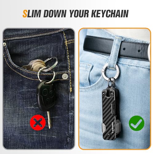 T-carbon Carbon Fiber Key Organizer, Compact Holder | All Products - Image 6