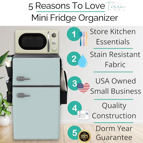 TERRA HOME Mini Fridge Organizer - Over Fridge Organizer - Image 3