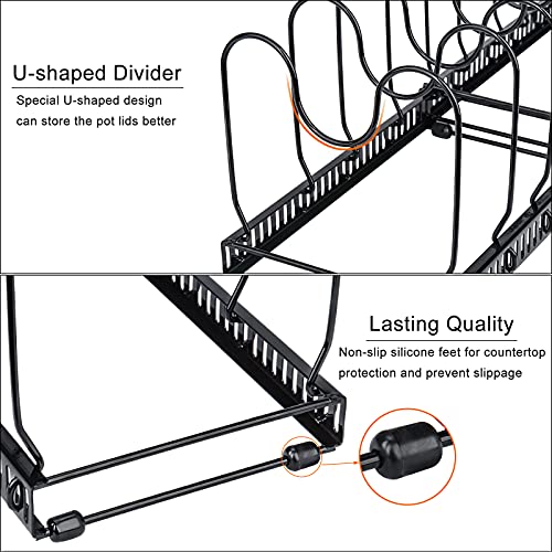 Toplife Pots and Pans Organizer Rack for Cabinet and | All Products - Image 6