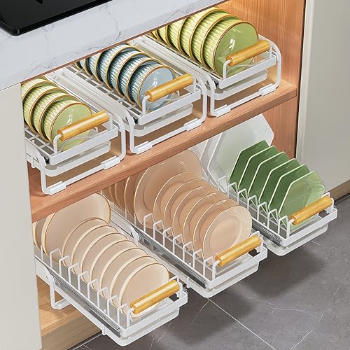 Pull-Out Double/Single Tier Dish Rack for Cupboard, | All Products - Image 2