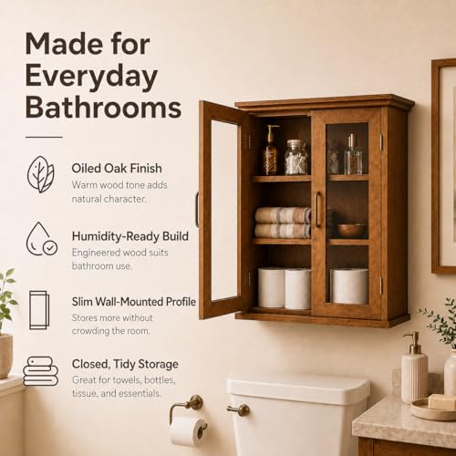 Teamson Home Avery Wooden Over The Toilet Bathroom R | All Products - Image 5