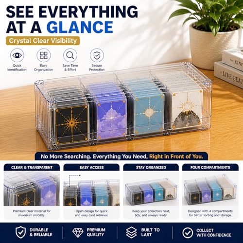 Acrylic Trading Card Storage Box, Can Hold 560 Top Loaders - Image 5