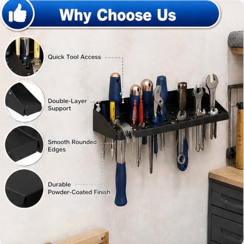 51 Hole Wall Tool Rack Metal Screwdriver Organizer - Image 7