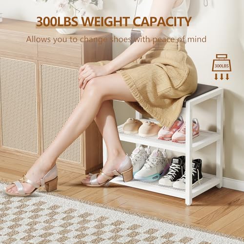 Small Shoe Bench Shoe Rack Storage Bench Entryway Be | All Products - Image 4