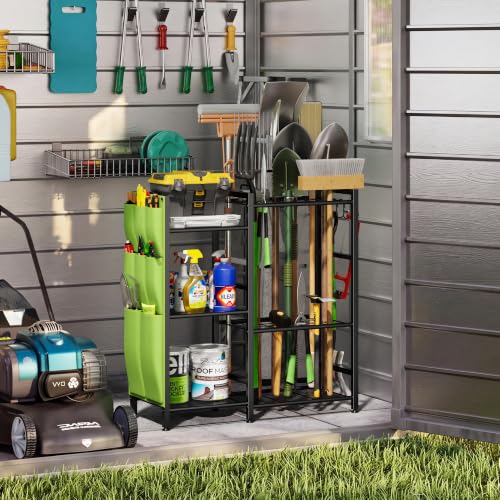Garden Tool Organizer with Side Tool Pouch, Yard Tool Organizer - Image 6