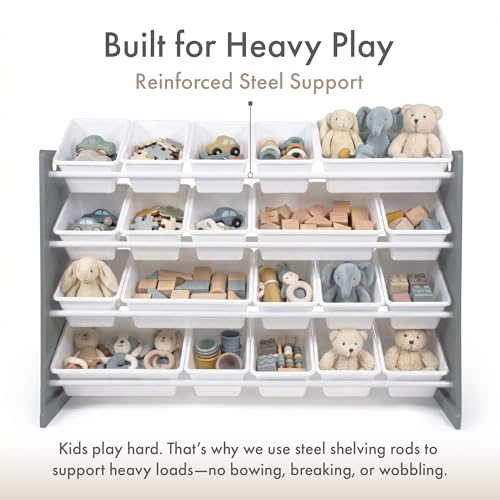 Humble Crew Kids Toy Organizer with 20 Bins, 4 Tier Storage - Image 5