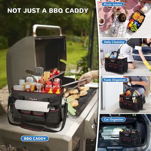 Chyaidach Large Grill Caddy with Hard Bottom and Paper - Image 6