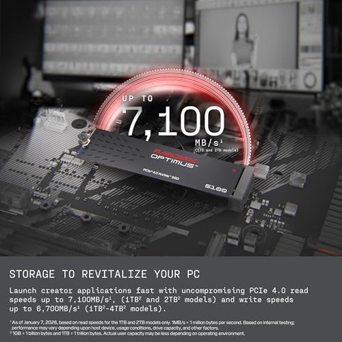 Sandisk Optimus 5100 2TB NVMe SSD, PCIe 4.0, M.2 2280 - Image 3