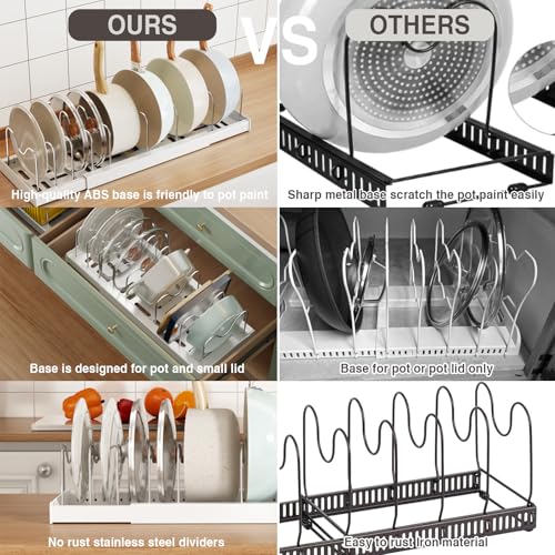 Magheo 2 Pack Expandable Food Storage Container Lid Organizers - Image 6