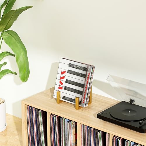 Records Storage Holder, Vinyl LP Gold Stand CD Display Frame - Image 5