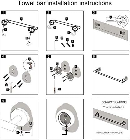 Kitchen Towel Bar — 9" Brushed Stainless Steel
