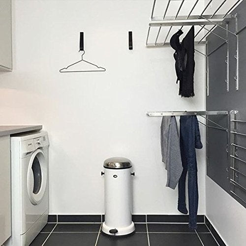 Wall Mounted Clothes Drying Rack - Stainless Steel - Image 3