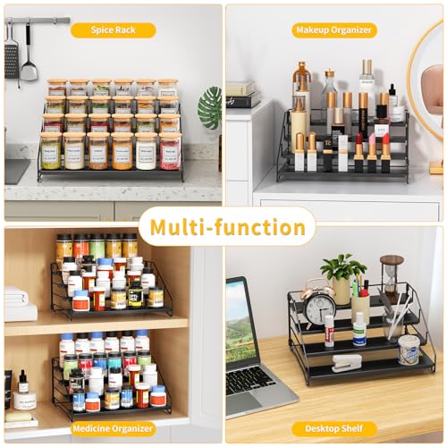 4 Tier Spice Rack Organizer for Cabinet, Depth | Spice Racks & Pantry - Image 7
