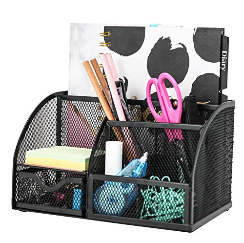 Exerz Desk Organizer 7 Compartment Pencil Holder Office Tidy - Image 2
