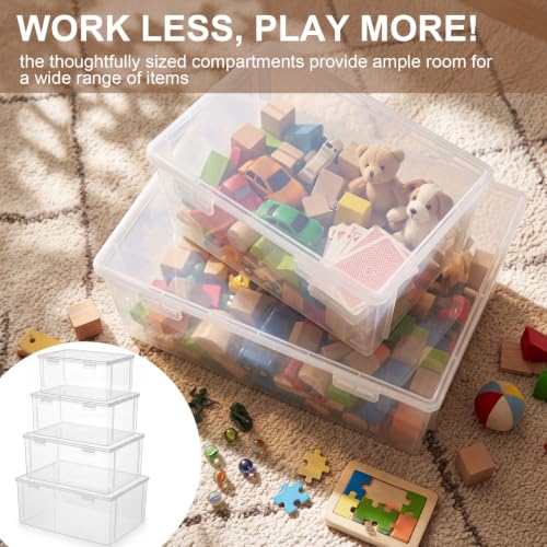 Gerrii 4 Pack Board Game Storage Organizer Box, 12.5"/ - Image 5