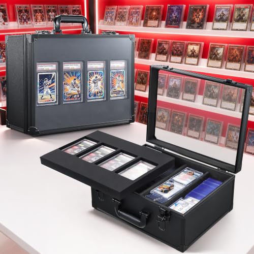 Graded Card Storage Box with 4-Slot Display Window | Home Organization - Image 3