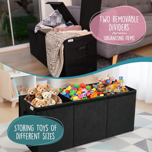 SoftOwl Extra Large Toy Storage Organizer with Lid | Home Organization - Image 6
