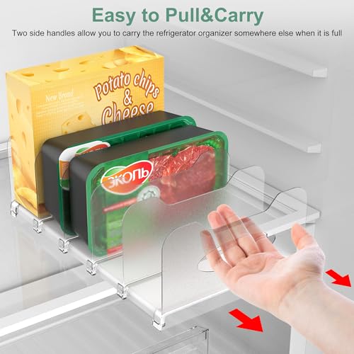 Freezer Organizer,12" Visible Fridge Organizer Rack - Image 6