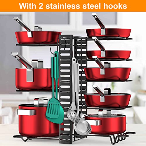 Pots and Pans Organizer for Cabinet with 2 Hooks, Ad | All Products - Image 7