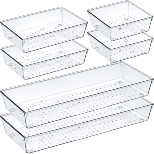 Criusia 6 Pcs Large Size Clear Drawer Organizer Set, | All Products - Image 2