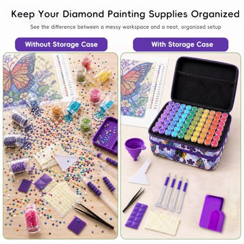 ZORETCO Diamond Art Storage - 240 Containers Diamond Art - Image 6