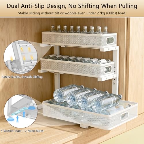Under Sink Organizer, 2-Pack 3-tier Under Sink Storage - Image 7