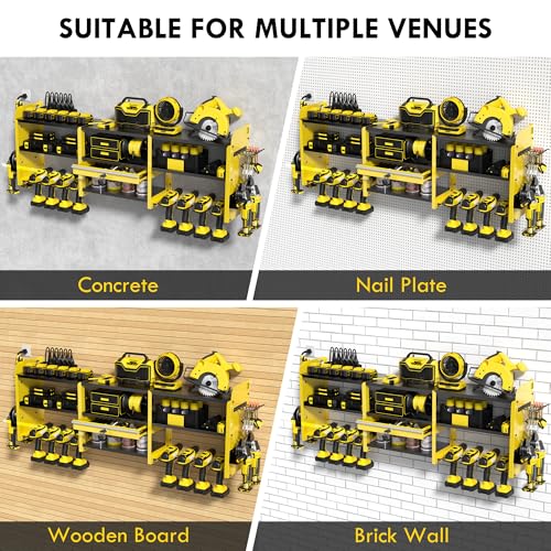 KSVO Large Power Tool Organizer Wall Mount with Locking - Image 6