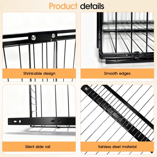 Expandable Pull Out Cabinet Organizer Adjustable Width 13"-20" - Image 4
