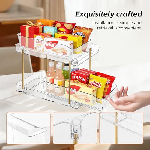 LAREKUN2pack 2-Tier Organizer & Storage Unit Stackable Bathroom - Image 7