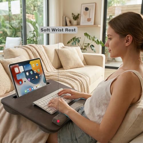 Portable Lap Laptop Desk with Pillow Cushion, Fits up to 15.6 - Image 5