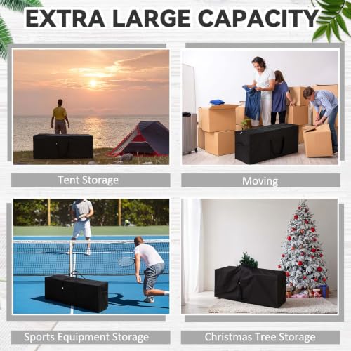 1 Pcs 50 x 15 x 25 Inch, 304 L Large Storage Duffle Bag Black - Image 6