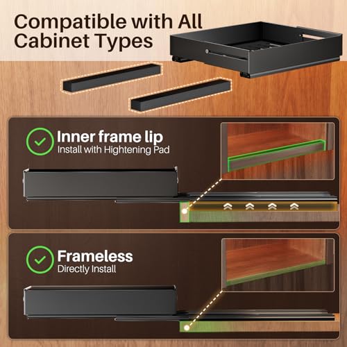 SNTD Pull Out Spice Rack Organizer for Inside Cabinets - Image 6
