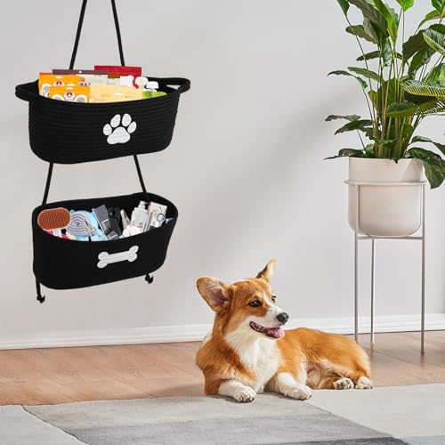 2-Tier Dog Baskets,Over Door Hanging Oganizer for Pet - Image 8