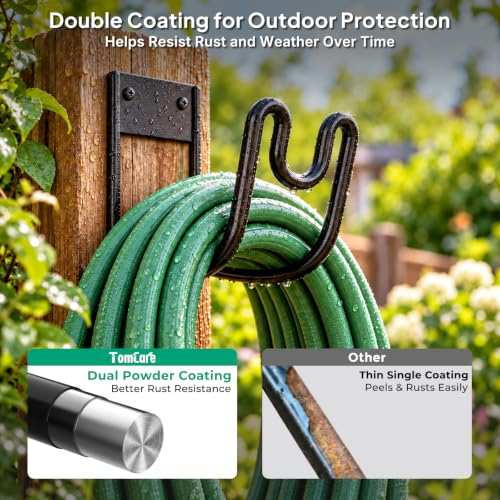 TomCare 2 Pack Garden Hose Holder Wall Mount, Water Hose - Image 6